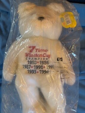 Dale Earnhardt Plush with Gray Text Print